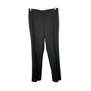 Zanella Black Wool Womens Dress Pants Size 12